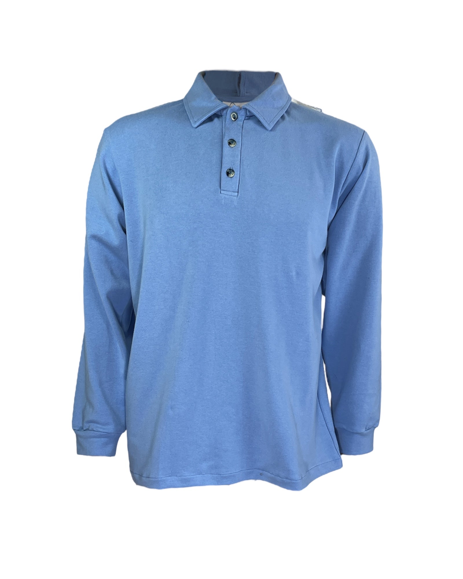 Men's Long Sleeve Banded Polo Shirt Adaptive Clothing for Seniors